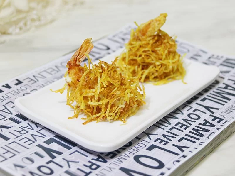 金丝虾球怎么炸才酥脆？掌握这几步，新手也能做！