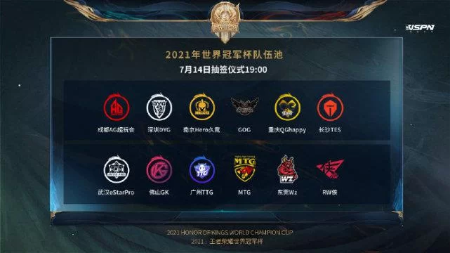 王者荣耀世界冠军杯有哪些队伍？参赛战队名单！