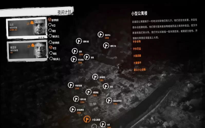 这是我的战争小型公寓楼地图详解，资源点位都在这！
