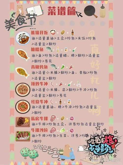 开心餐厅菜谱大全，解锁隐藏菜单就靠它！