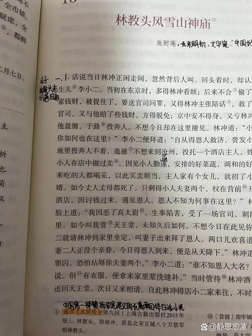 风雪山神庙经典片段，语文课本里的必学内容！