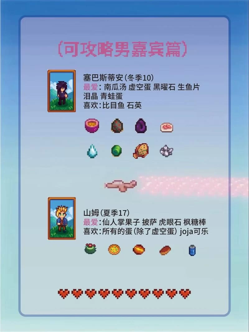 星露谷物语送礼攻略：语法师最喜欢的礼物清单！