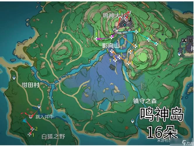 鸣草分布图来啦！跟着路线走，鸣草轻松采集！