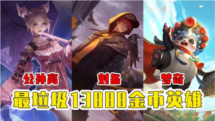 王者荣耀13888必买英雄有哪些？这六个买了不亏！
