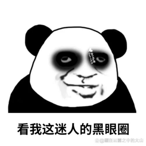 最新黑眼圈图片搞笑图片，让你笑到停不下来！