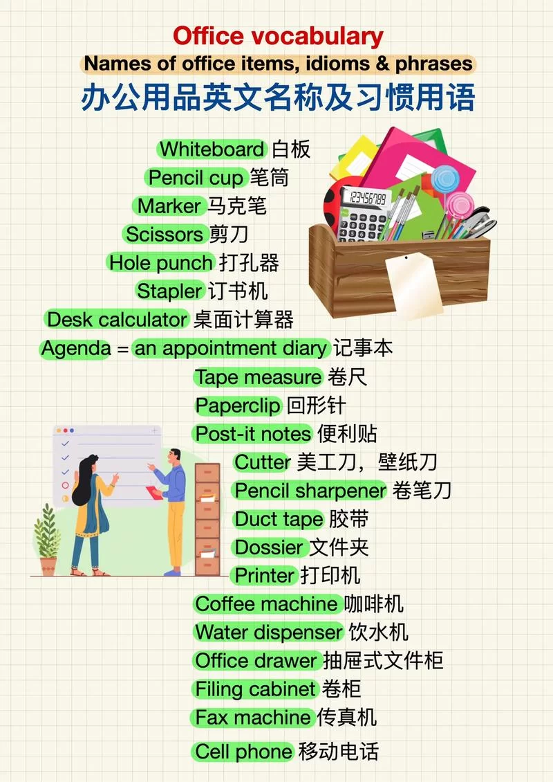 物品的英文大全来了！日常用品英文看这篇就够了！