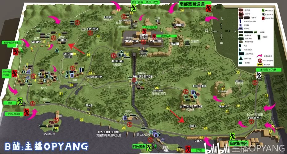 逃离塔科夫地图最新版怎么看？全地图解析与攻略！