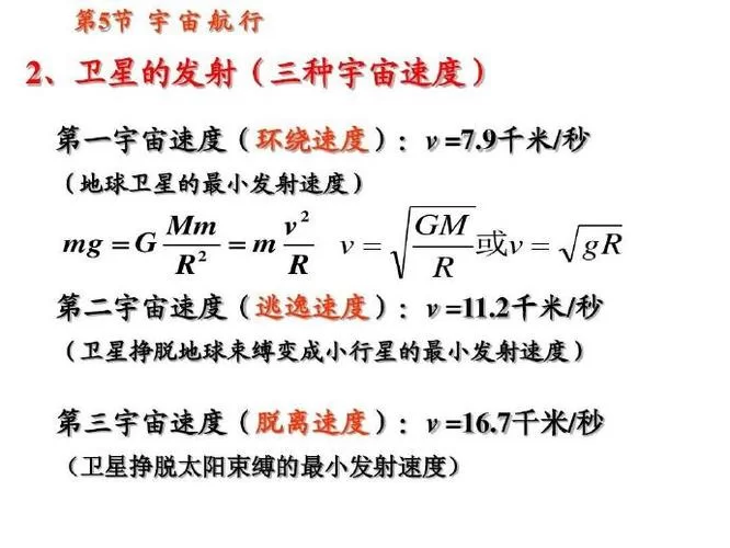 第一宇宙速度是多少公里每秒？3分钟给你讲明白！