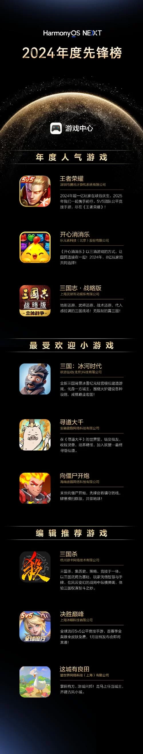 极致游戏有哪些？这份榜单带你畅玩精品游戏！