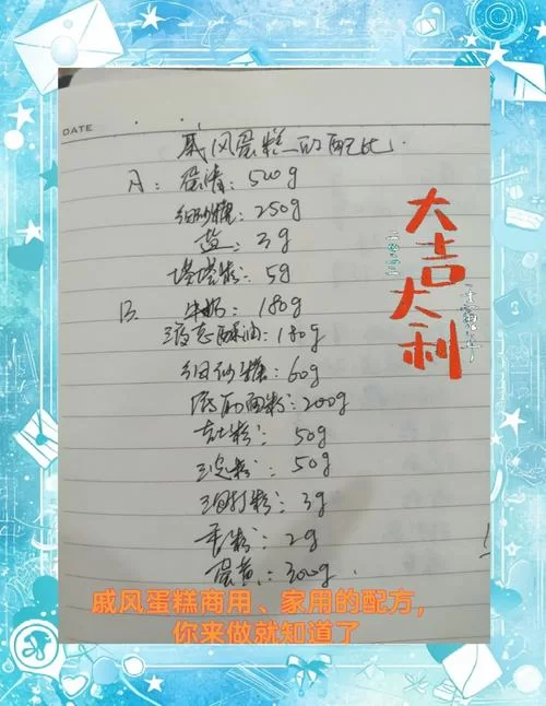 蛋糕物语：各种口味蛋糕的配方与制作方法揭秘！