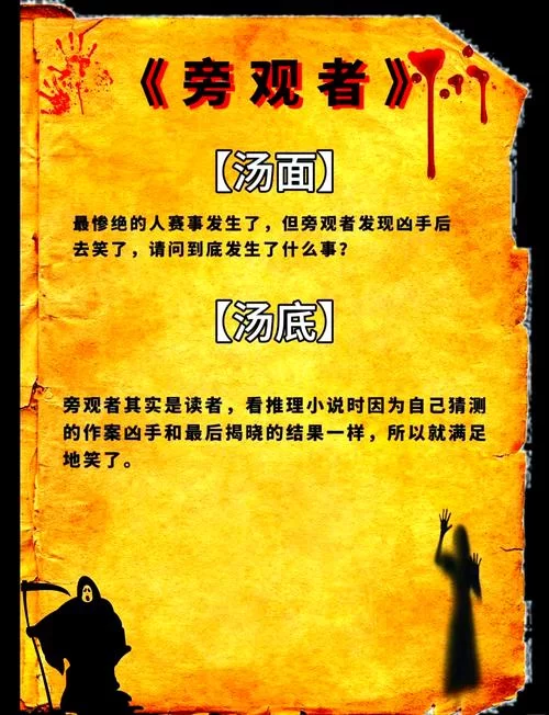 海龟汤恐怖题目大全，看完这些你还敢玩吗？