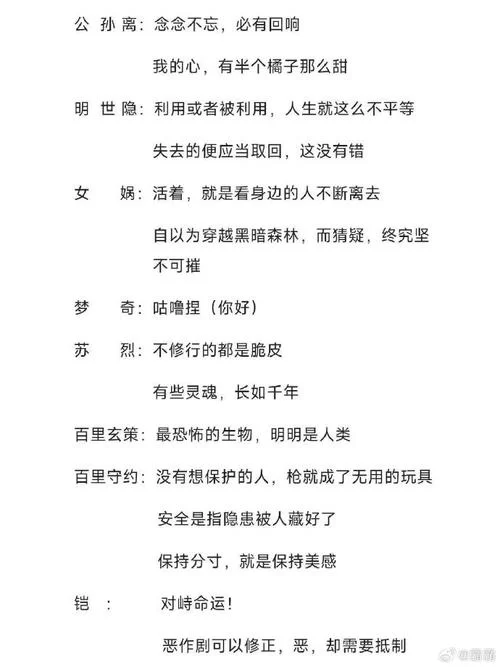 王者台词哪里找？超全王者荣耀英雄台词合集！