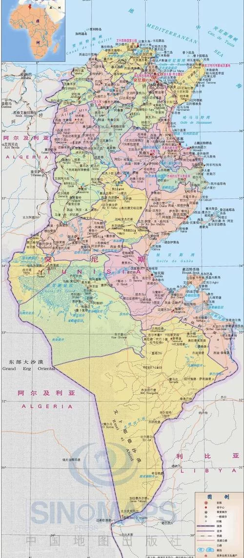 突尼斯在哪个大洲？属于哪个地区？