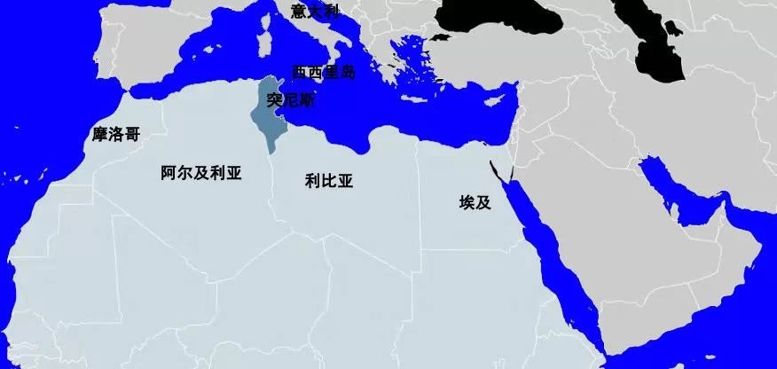 突尼斯在哪个大洲？属于哪个地区？