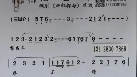潮剧四郎探母唱词感人，经典选段在线听！