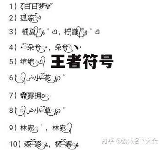 王者名字符号大全：个性名字特殊符号看这里！