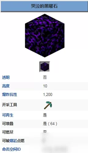 我的世界哭泣黑曜石有啥用？萌新必须知道的几个用法！