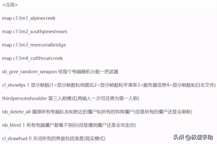 求生之路2地图代码及秘籍：解锁更多游戏玩法