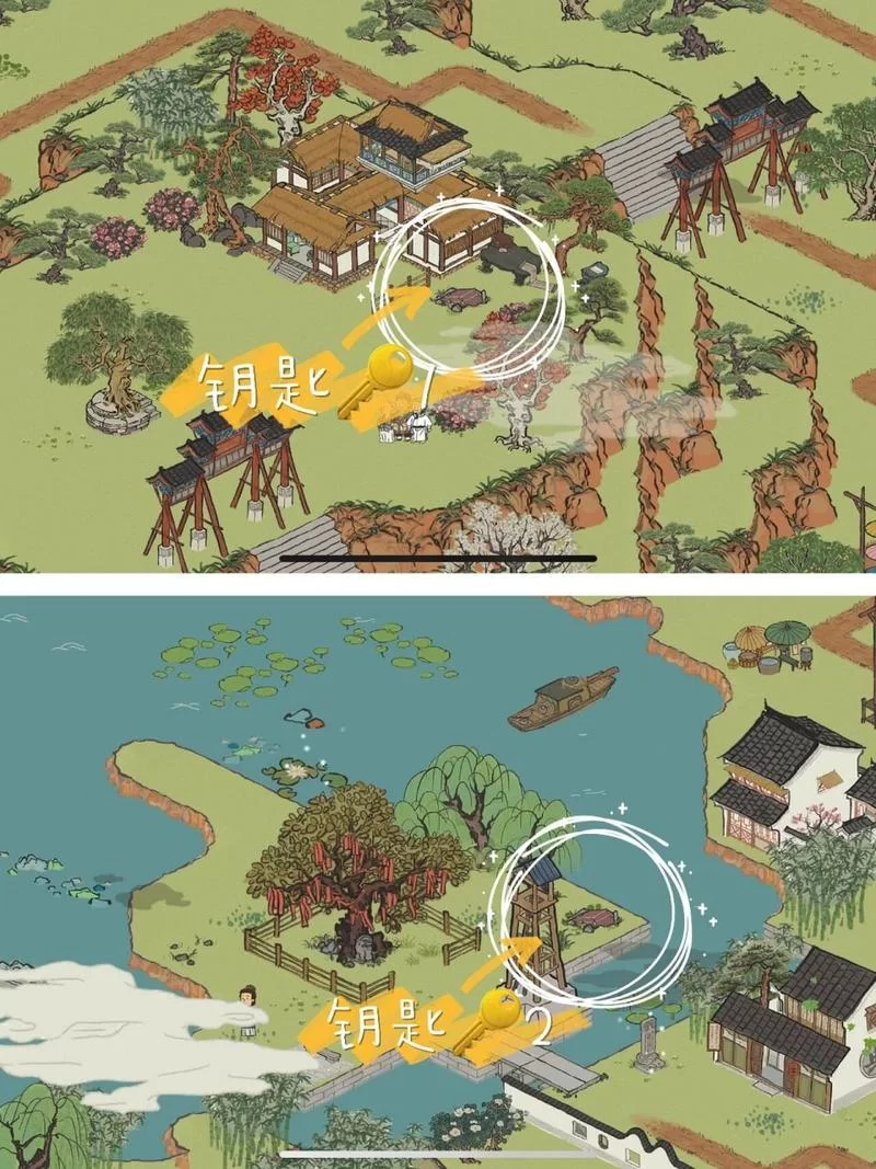 江南百景图长恨歌探险：宝箱钥匙位置完全攻略