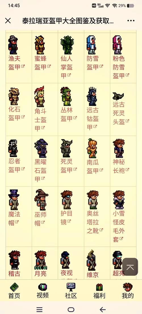 泰拉瑞亚开发者套装全览：5套炫酷外观大揭秘！