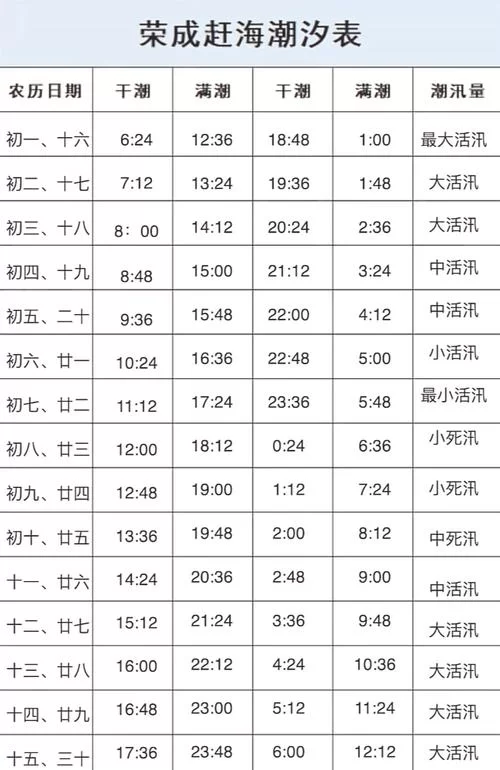 海水涨落知多少？带你了解满潮和干潮的奥秘