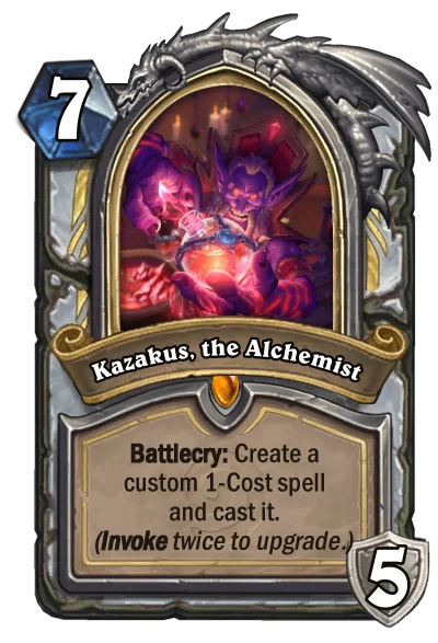炉石卡牌卡扎库斯：自定义法术全攻略