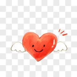 爱心翅膀符号一左一右图案，超萌符号轻松复制使用