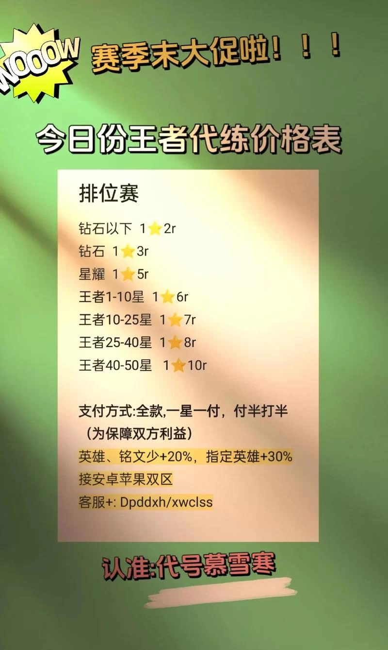 王者代打平台对比：价格、速度、安全哪个更重要