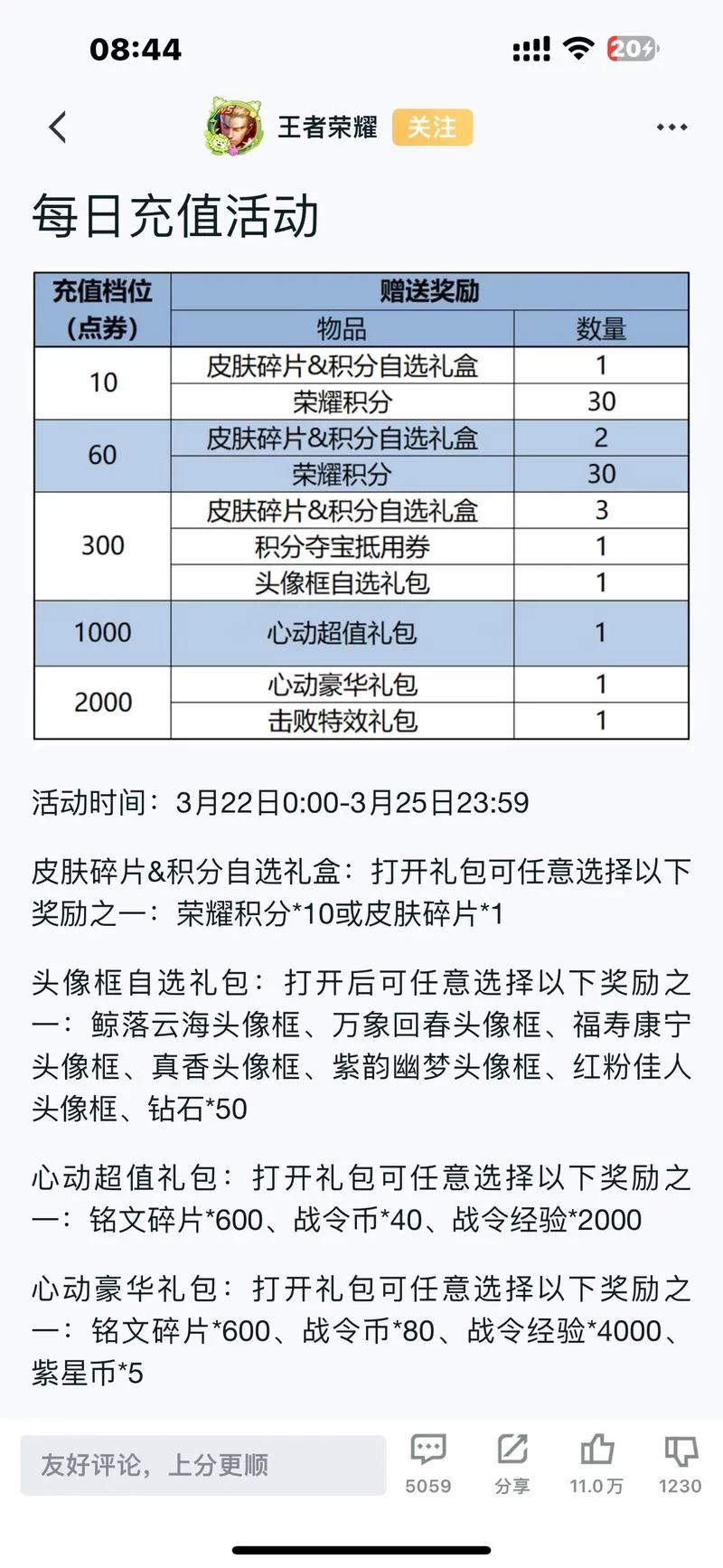王者荣耀V10花费解读：各等级充值金额及性价比分析