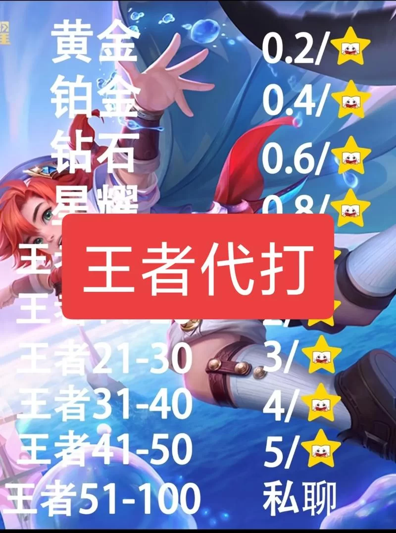 王者荣耀代打平台接单：专业代练，高效率完成订单