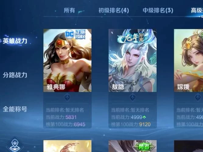 王者荣耀低战力区排名，你想知道的都在这里！