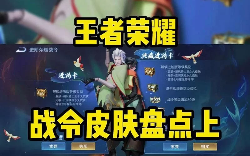王者荣耀全赛季战令皮肤大全，超全盘点助你快速回顾！