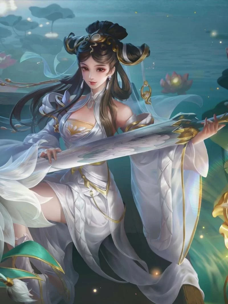 王者荣耀大乔白蛇去掉所有服装：大胆还原！