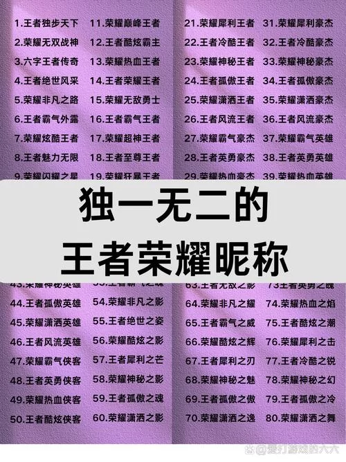 王者荣耀女生名字大全：可爱、酷炫、古风名字推荐