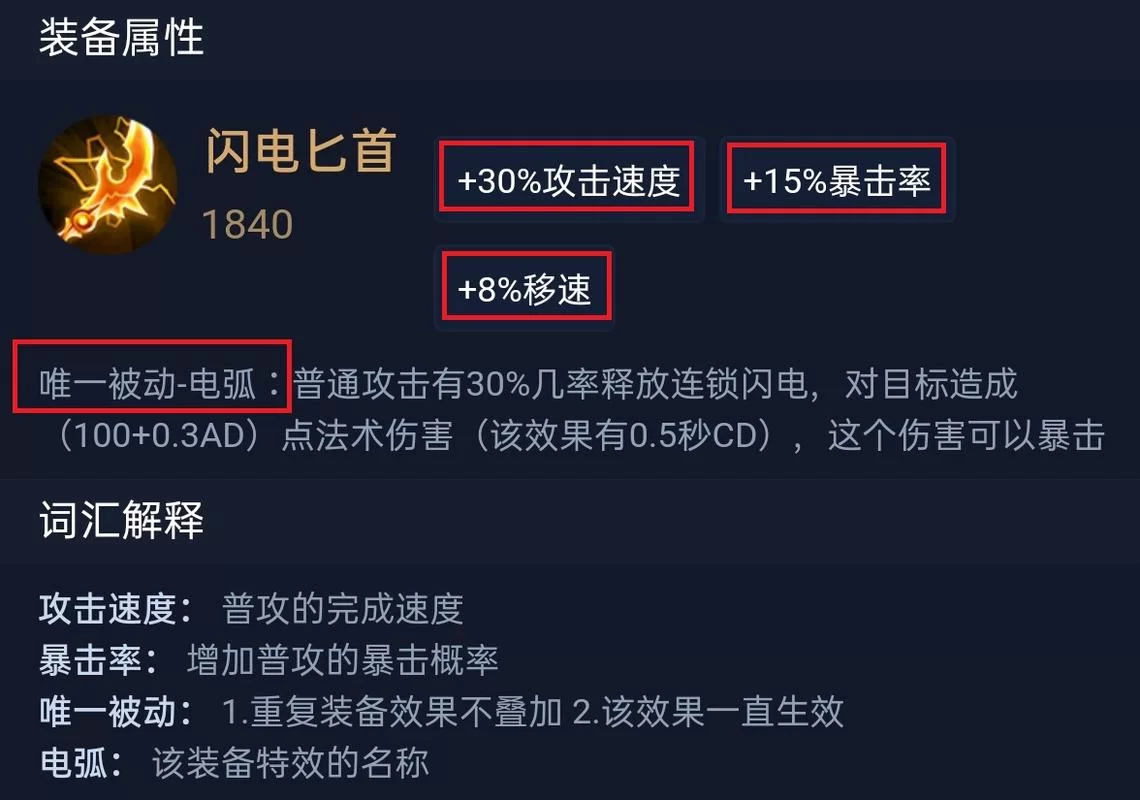 王者荣耀电刀属性及作用：电刀是什么装备？
