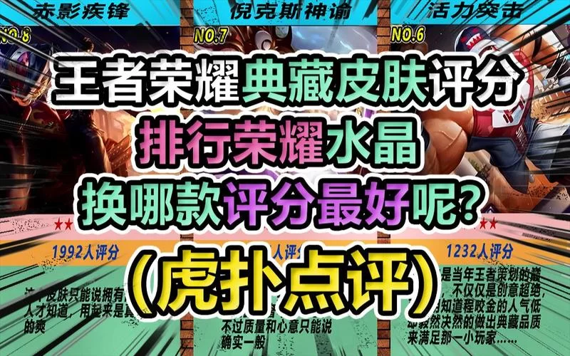 王者荣耀荣耀典藏皮肤销售冠军：你猜对了吗？