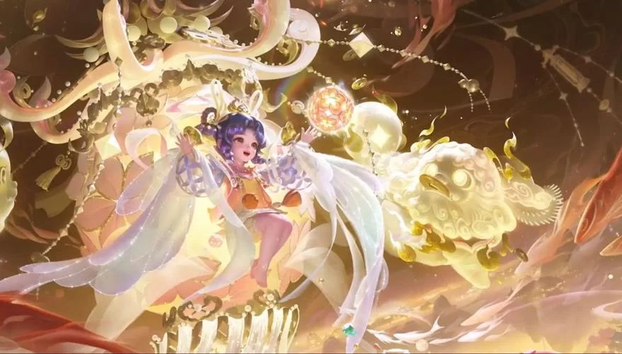 王者荣耀蔡文姬花朝如约皮肤特效展示，视觉盛宴！