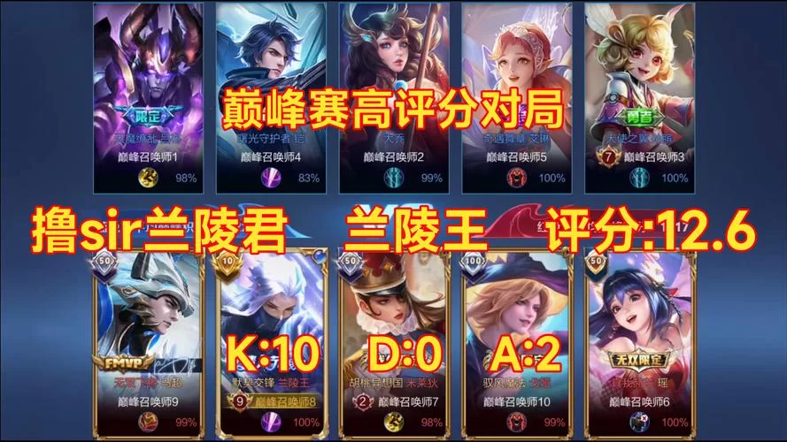 王者荣耀评分计算方法：影响评分的因素及提升技巧全解析