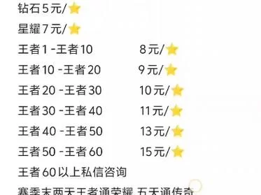 王者荣耀陪玩多少钱一把？价格区间及影响因素分析