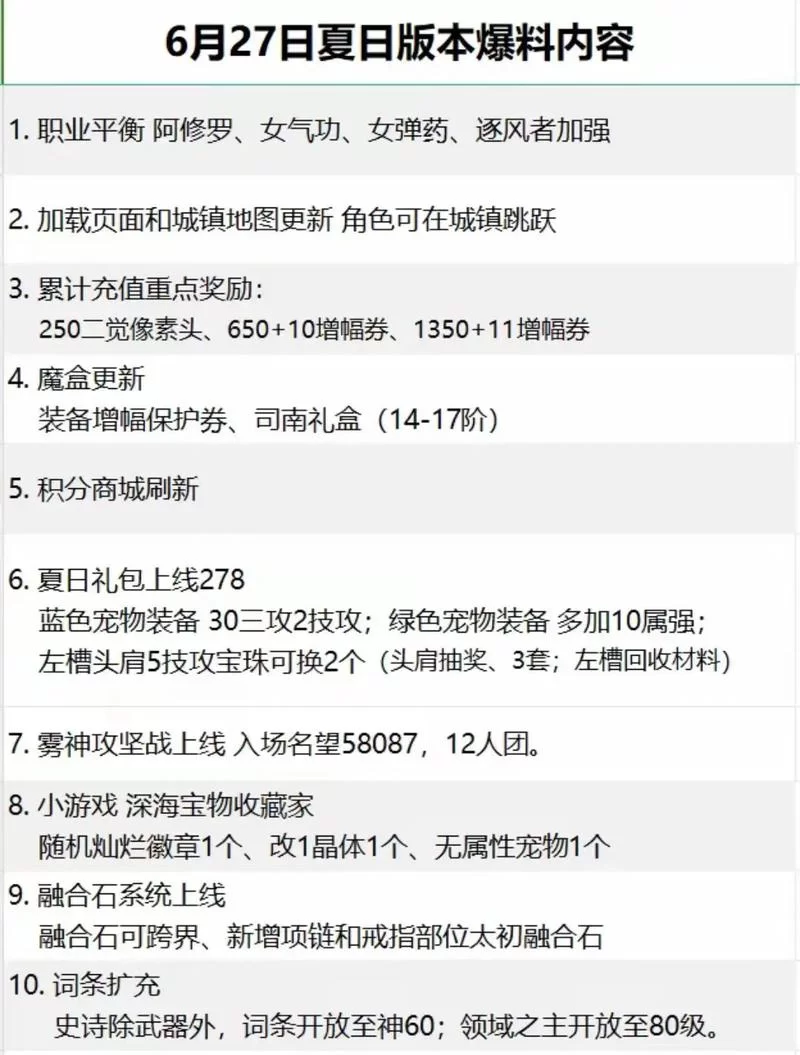 玩家必看！DNF最新维护公告：更新时间和内容详细解读