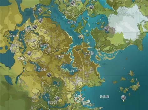 璃月神龛位置图高清版：方便快捷的寻宝指南