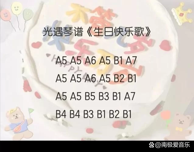 生日快乐光遇琴谱大全：多种版本任你选择