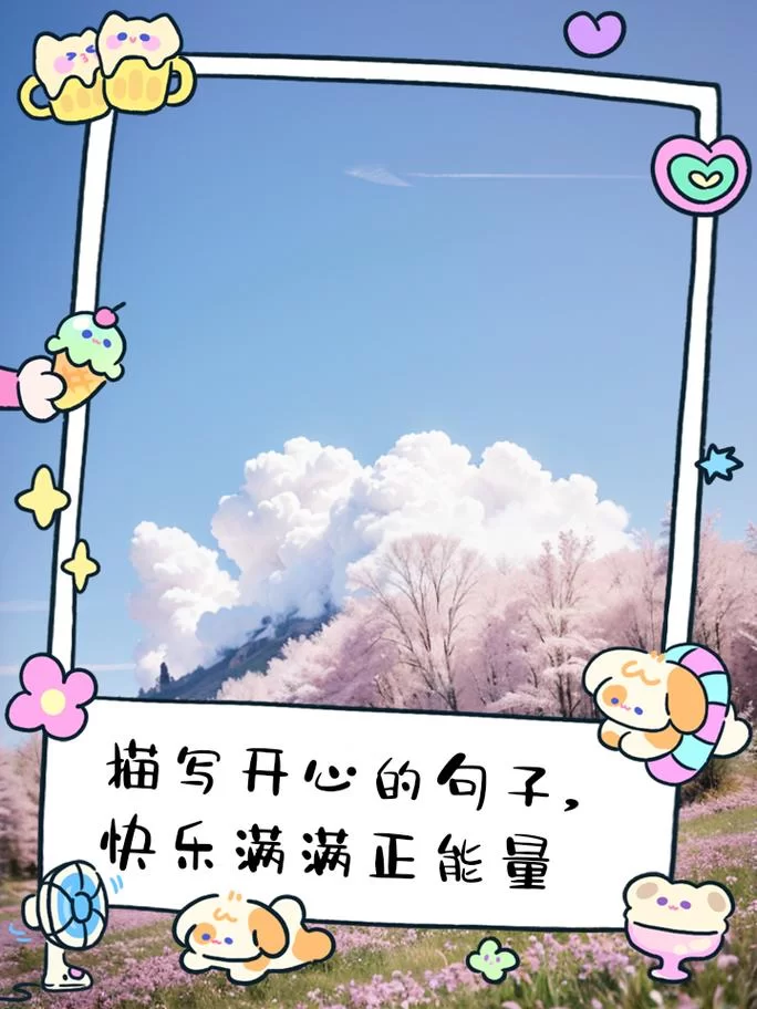 生活充满了什么？阳光、快乐和希望！