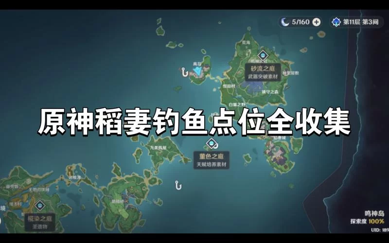 稻妻钓鱼点坐标分享：高效完成钓鱼任务