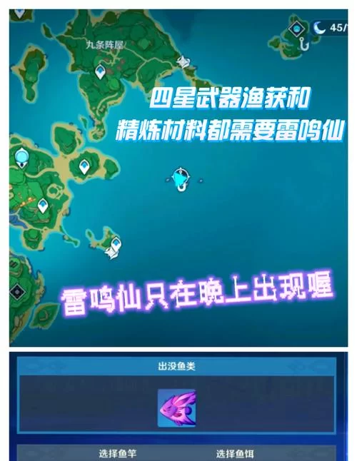 稻妻钓鱼点坐标分享：高效完成钓鱼任务
