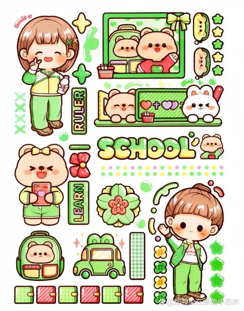 精选手帐贴纸电子素材，打造你的专属手帐本，超实用！