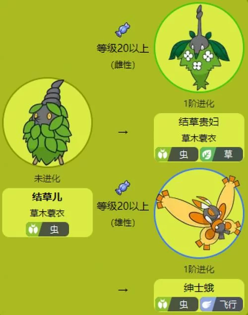 结草贵妇怎么进化？雌性结草儿进化条件详解