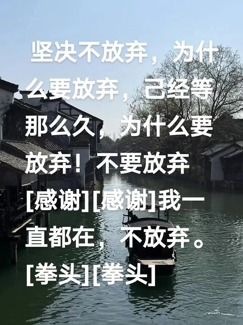 给它一个机会：别轻易放弃，坚持到底！