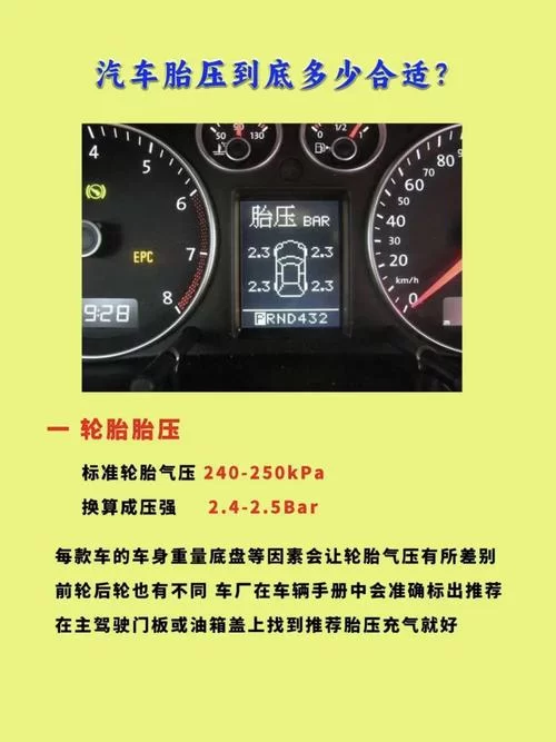胎压多少是正常范围？汽车胎压标准值是多少？