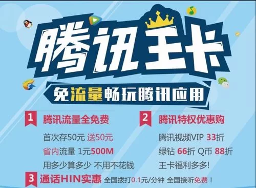 腾讯王卡免流量的APP：玩游戏看视频都省钱